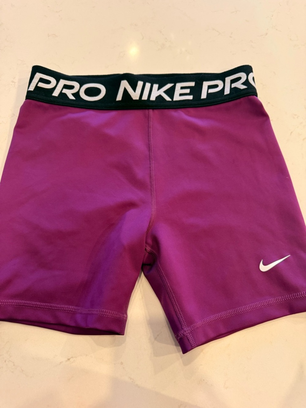 Nike Pro Women's Purple Athletic Shorts